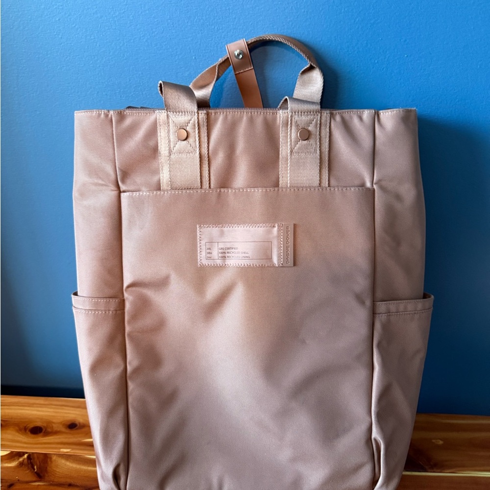 Dagne Dover Petra Convertible Tote in Warm Dust